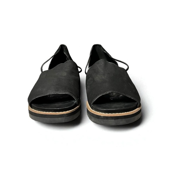 🌻Eileen Fisher Black Ken Tumbled Nubuck Sandal Size 8.5 - Picture 6 of 10